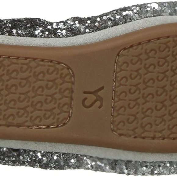 Yosi Samra Oxidized Silver Ombre Glitter Serena Foldable Ballet Flat Shoes 8 - Picture 4 of 16